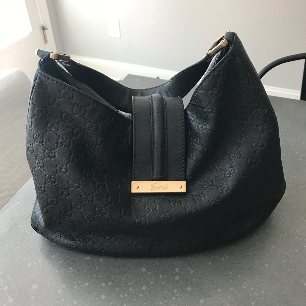 Gucci Guccissima Leather ‘Lady Web Hobo’ | Black